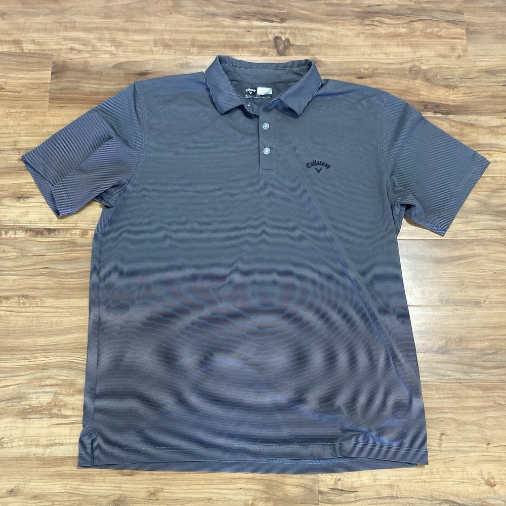 Callaway Shirt‎ Mens XL Short Sleeve Gray Lightweight Outdoors Opti-Dry Golf